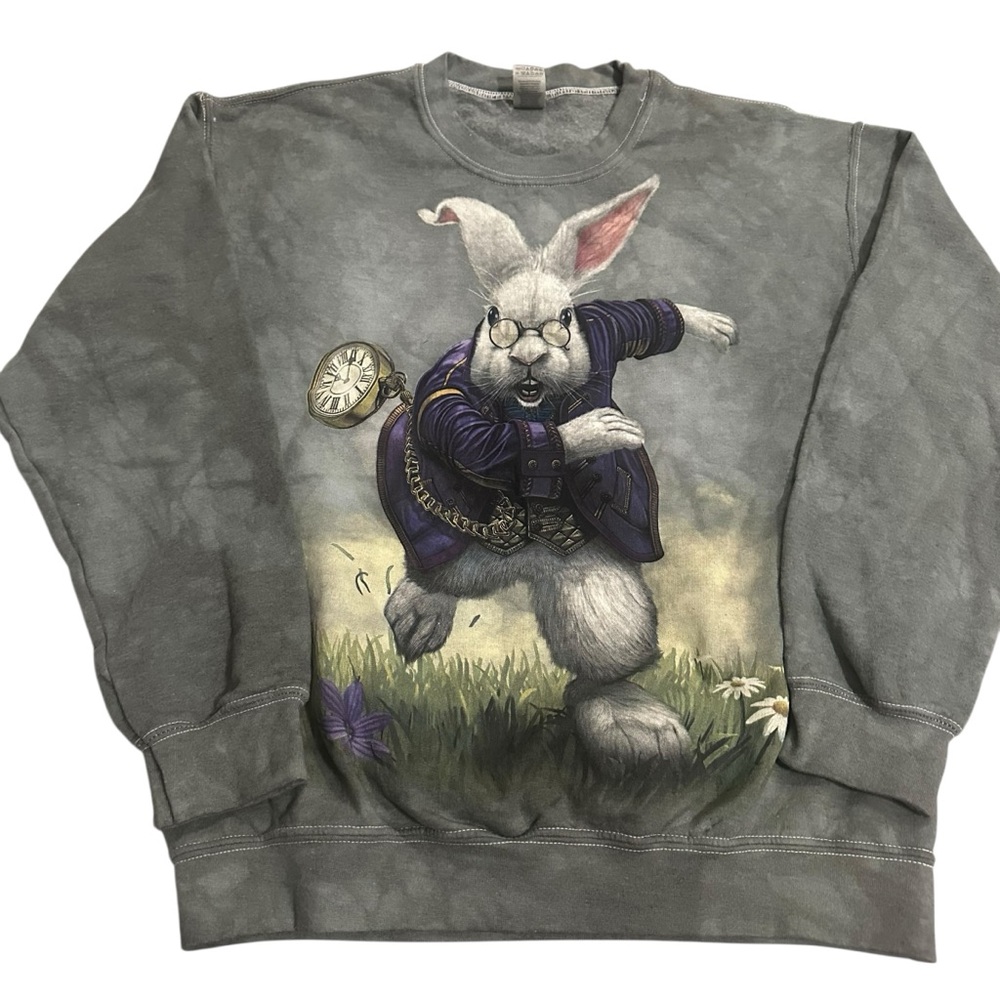 Alice in Wonderland/Earthbound Boundless White Rabbit/Sweatshirt/Adult/Size: M